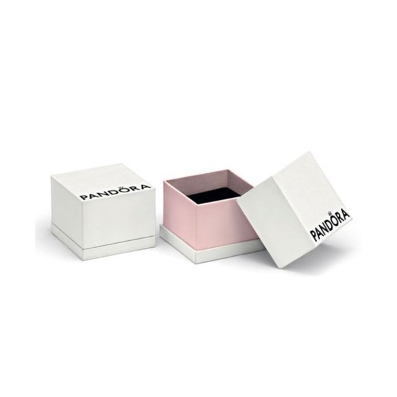 PANDORA October Birthstone Heart Charm w/ Opalescent Pink Crystal - 791784NOP - Picture 2 of 2